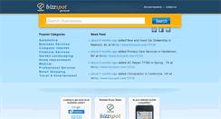 Desktop Screenshot of bizzspot.com
