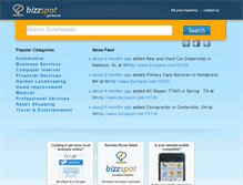 Tablet Screenshot of bizzspot.com